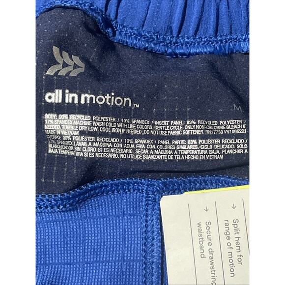 All in Motion Sz Medium Royal Blue Quick Dry Trail Shorts 6" Inseam NWT - Picture 4 of 11